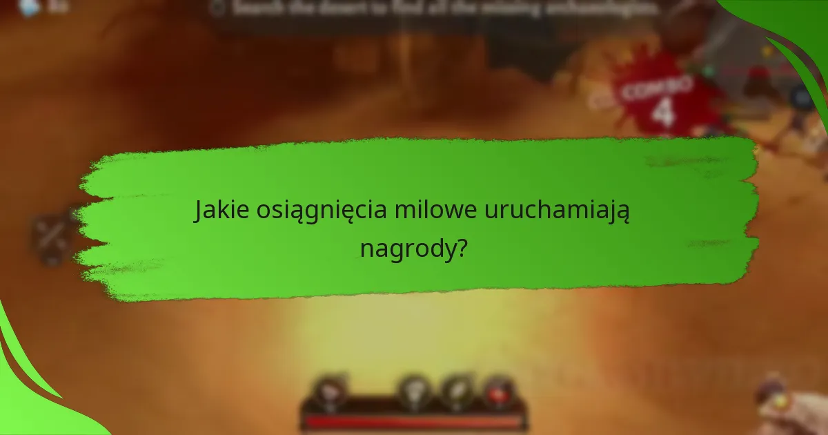 Jakie osiągnięcia milowe uruchamiają nagrody?