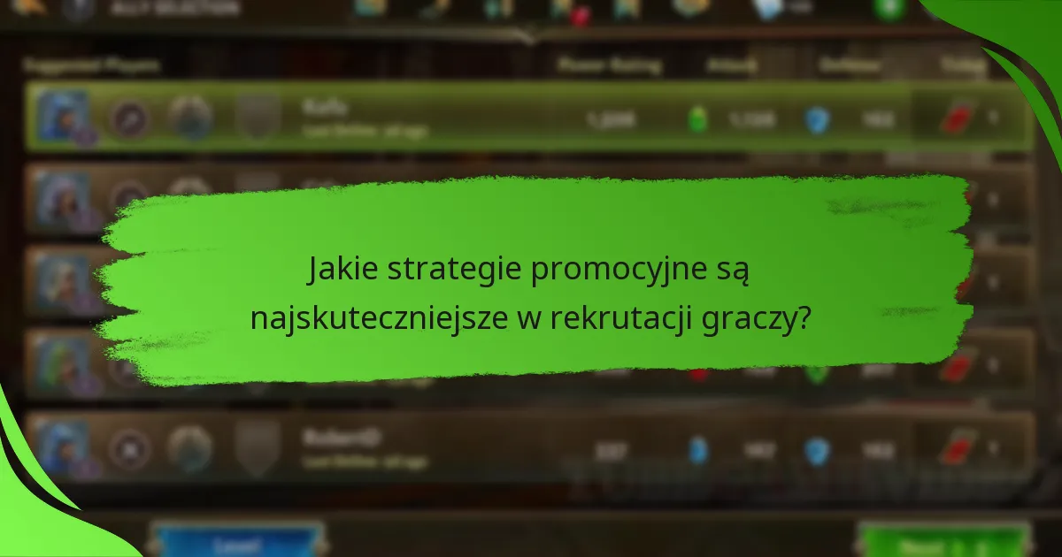 Jakie strategie promocyjne są najskuteczniejsze w rekrutacji graczy?